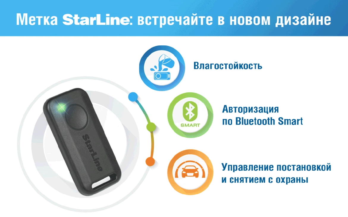 Новый дизайн метки StarLine