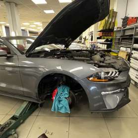 Шумоизоляция арок Ford Mustang